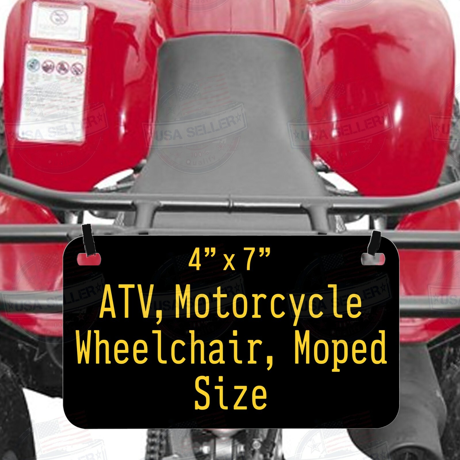 Personalized Custom License Plate Tag for Any State Wall Auto Car Bicycle ATV