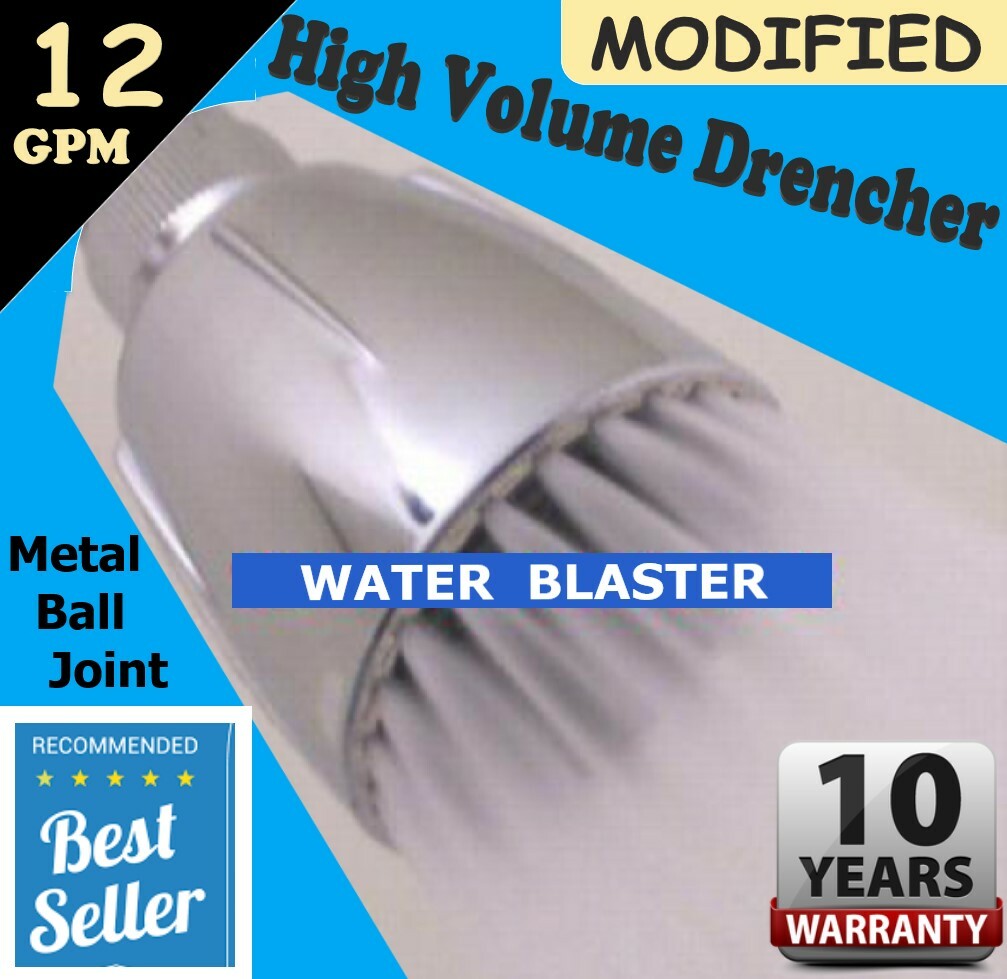 The HIGHEST PRESSURE High Pressure Showerhead. Money back Guarantee! Soft 12GPM!