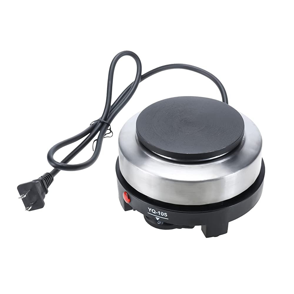 500W Electric Countertop Single Burner Portable Hot Plate Mini Stove 110V