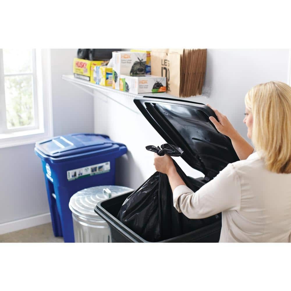 HUSKY 42 Gallon Heavy Duty Construction Garbage Trash Contractor Bags (50-Count)