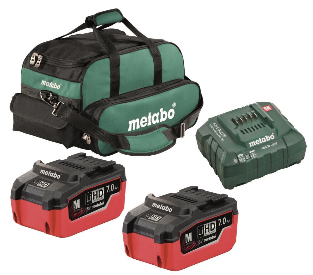 Metabo 2X 8.0Ah Lihd Ultra-M Pro Battery Starter Kit