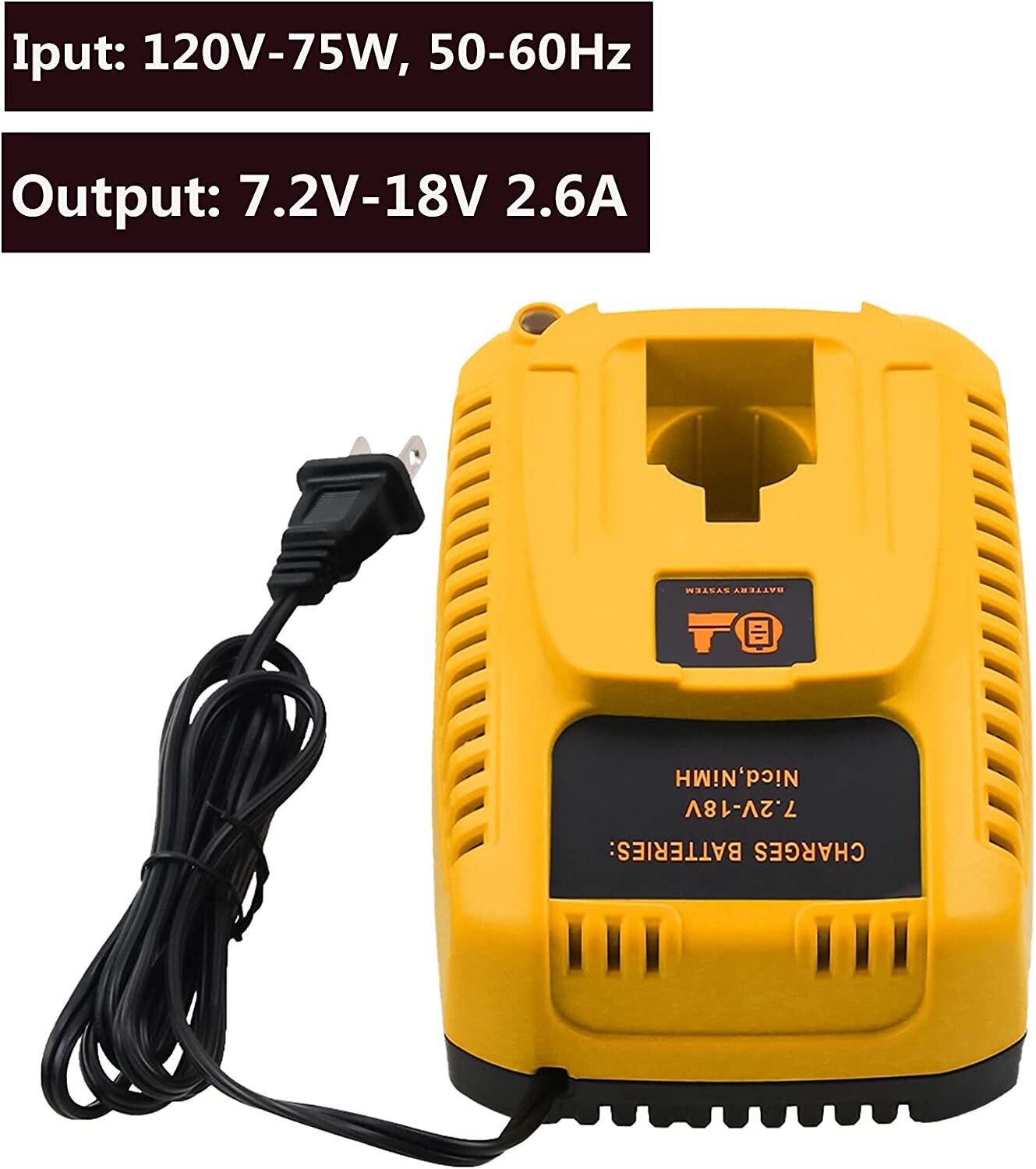 2Pack For DeWalt 9.6V 3.6Ah Battery DW9061 DE9036 DE9061 DE9062 DW926/Charger