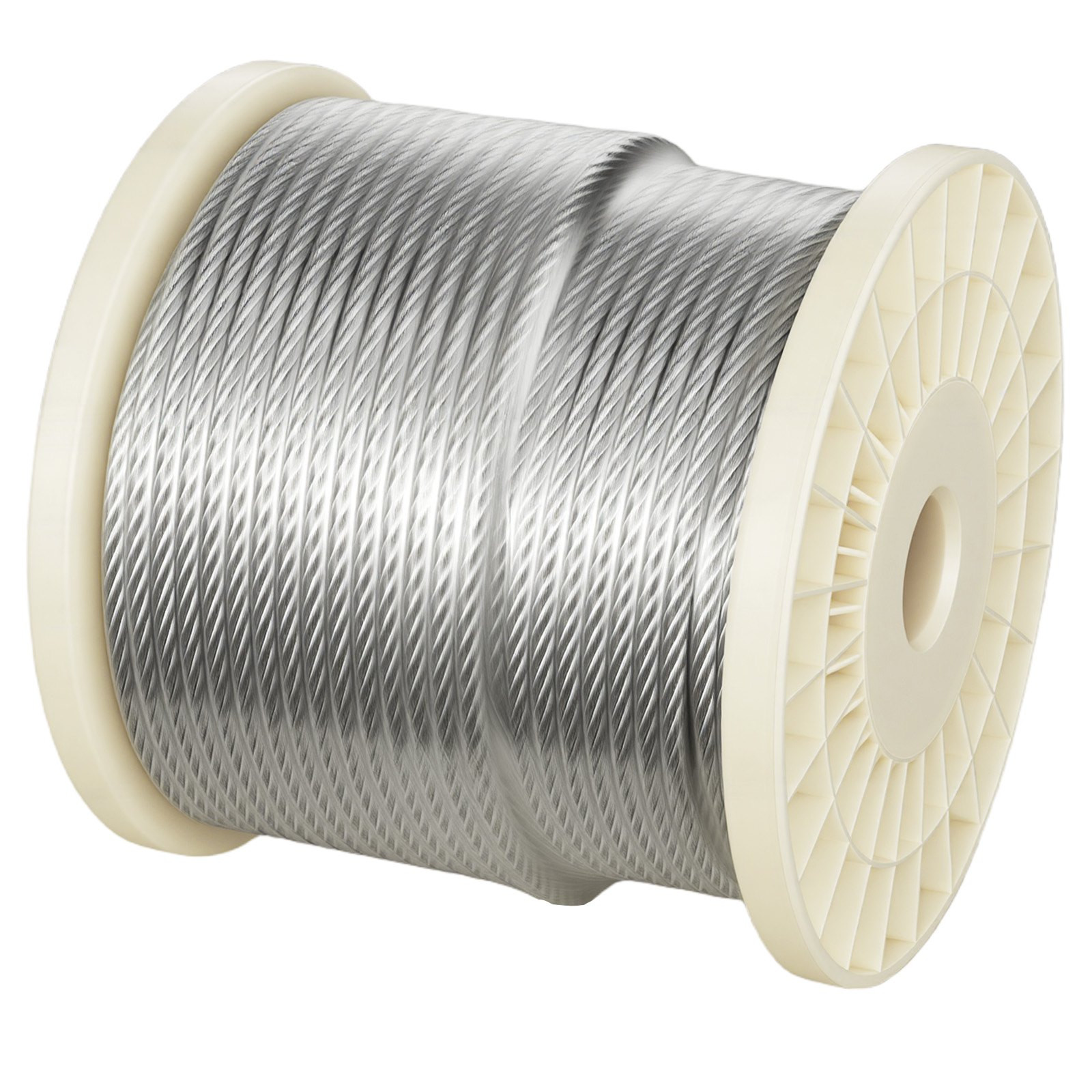 VEVOR 1/4 Inch Wire Rope, 250 ft Length, Zinc Galvanized Carbon Steel Cable with