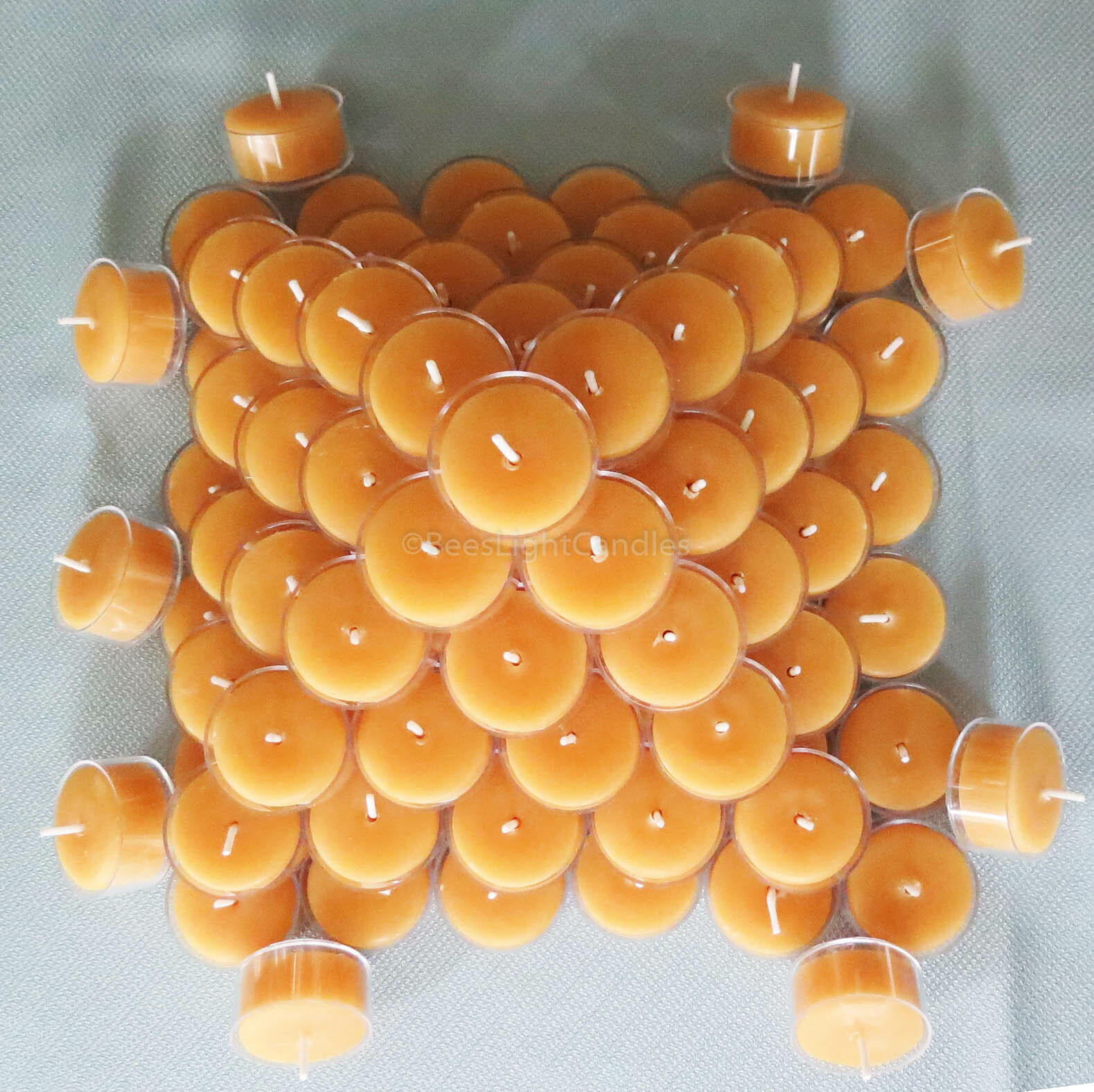 🐝 100% Beeswax Tealight Candles BULK USA Honey Tea Lights Bees Wax / Emergency