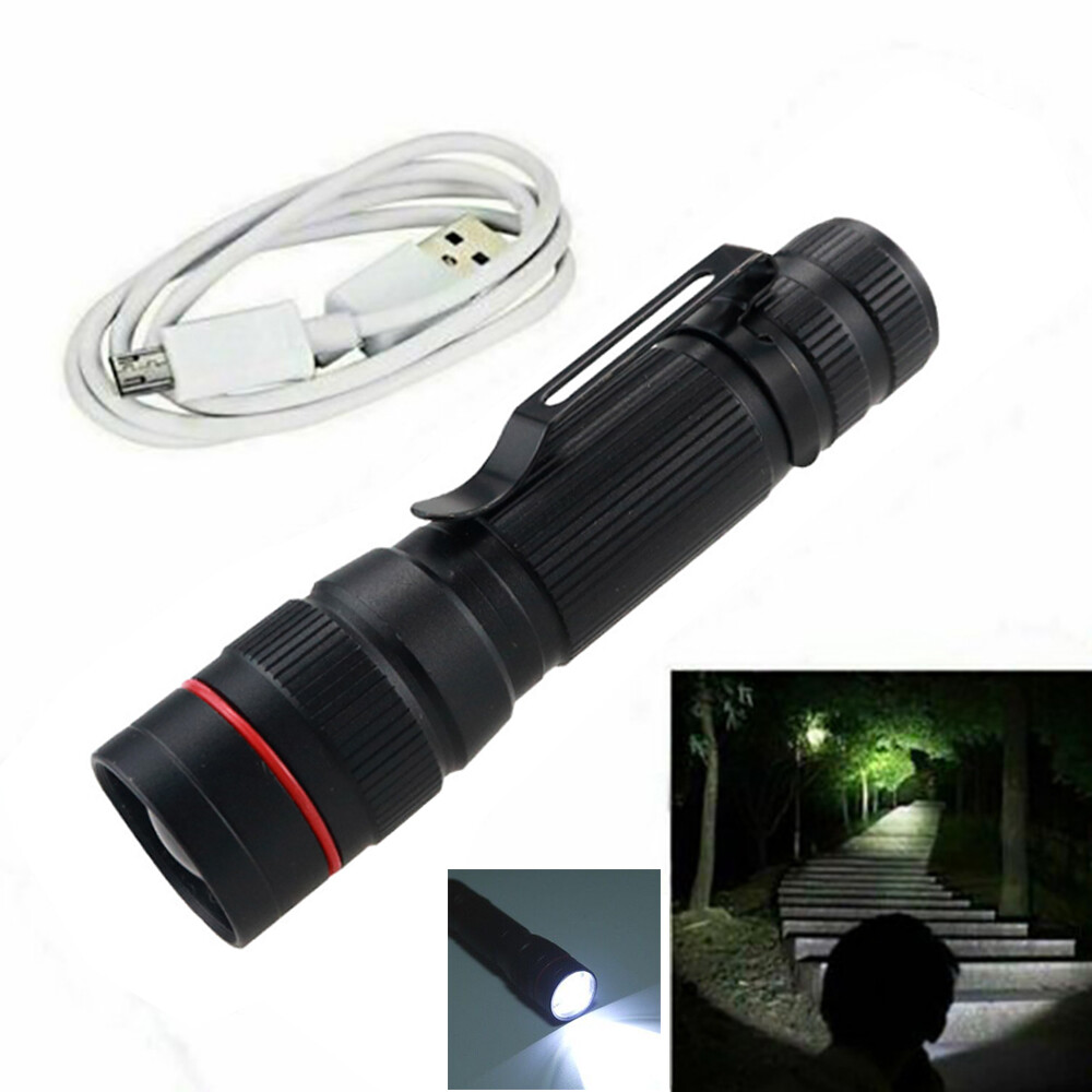 350000000 Lumen Super Bright LED Tactical Flashlight Rechargeable LED Work Light