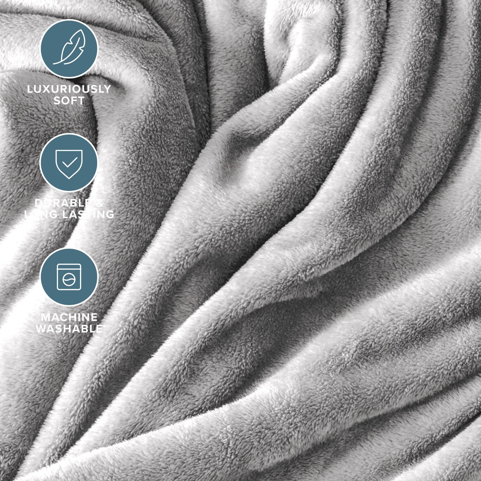 Microplush Premium Ultra Soft Fleece Blanket, Easy Care, Warm & Cozy