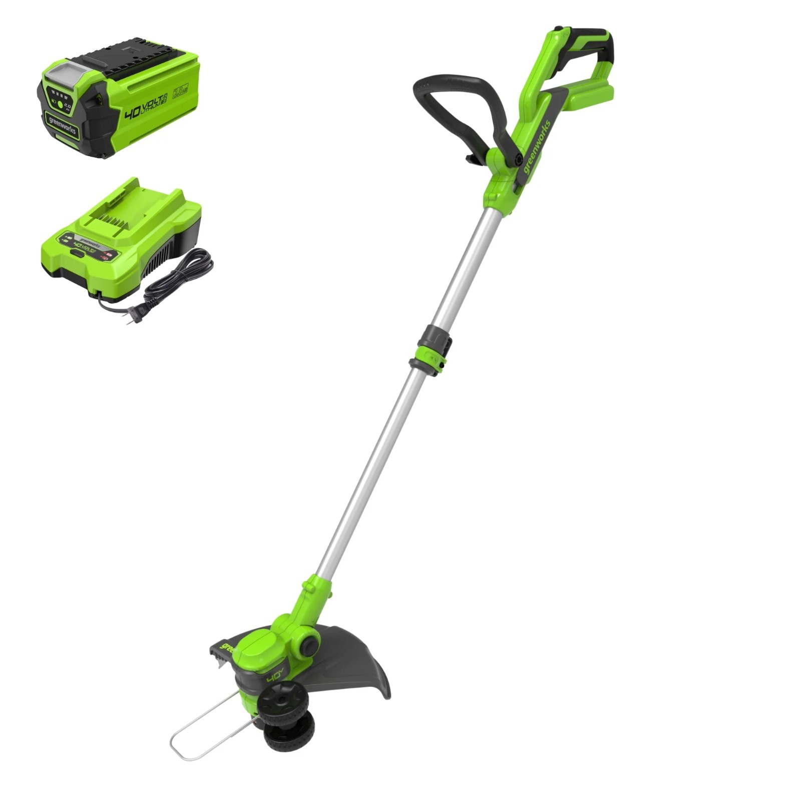 Greenworks 40V 13″ Gen2 Cordless String Trimmer/ Edger w/ 2Ah Battery & Charger