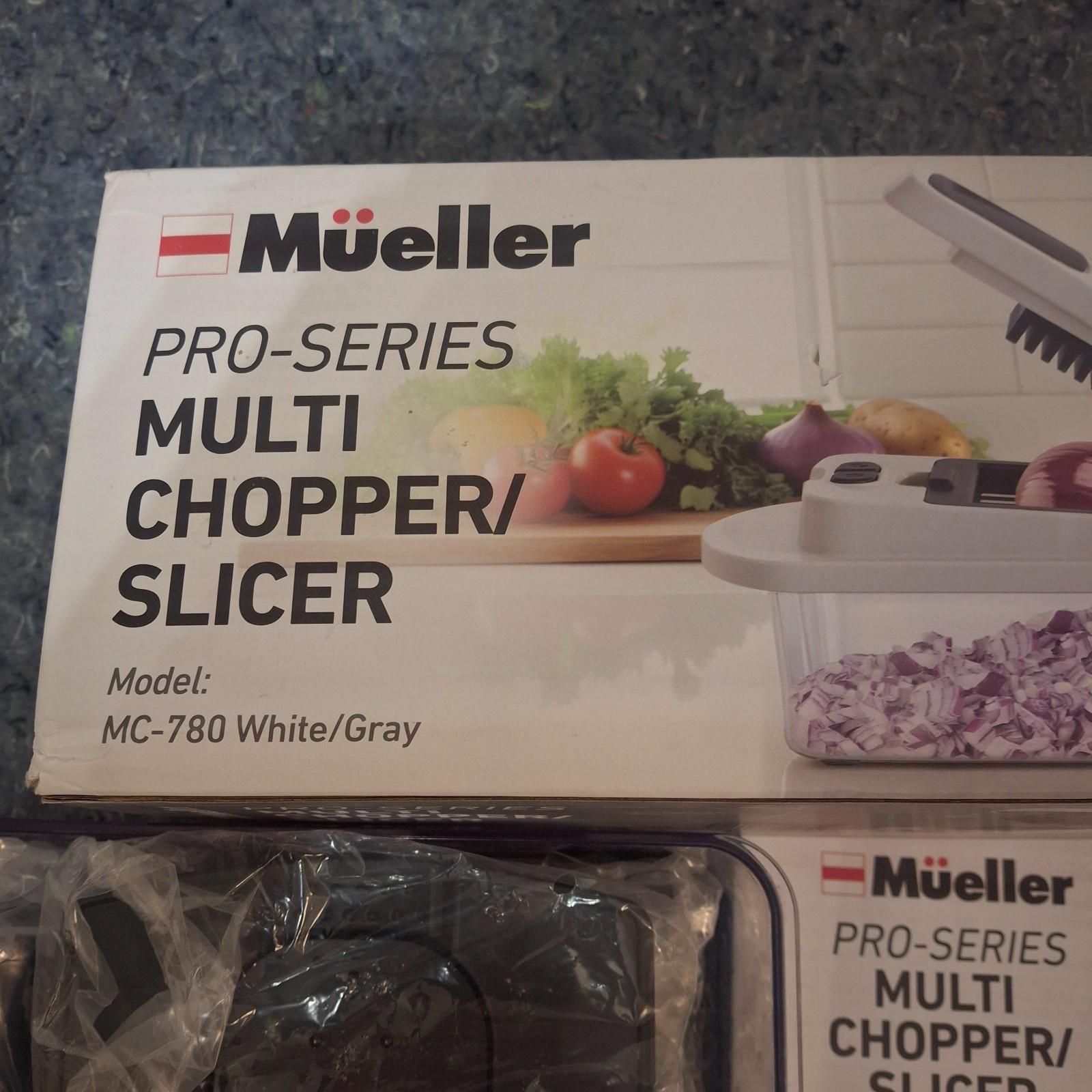 Mueller Pro-Series Multi Chopper Slicer MC-780 White Dicer Julienne Grater