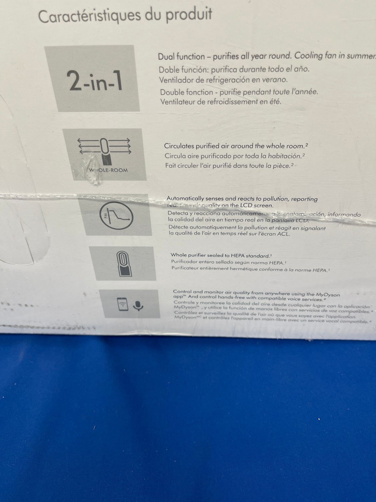 Dyson TP07 Purifier Cool Smart Air Purifier and Fan – White/Silver – NEW