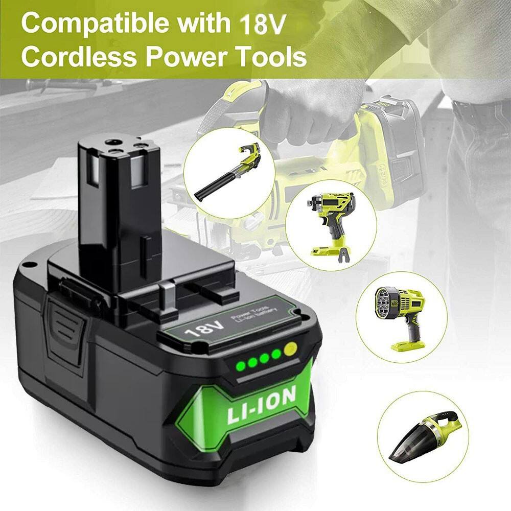 For RYOBI P108 18V One+ Plus High Capacity Battery 18 Volt Lithium-Ion New 6.0AH