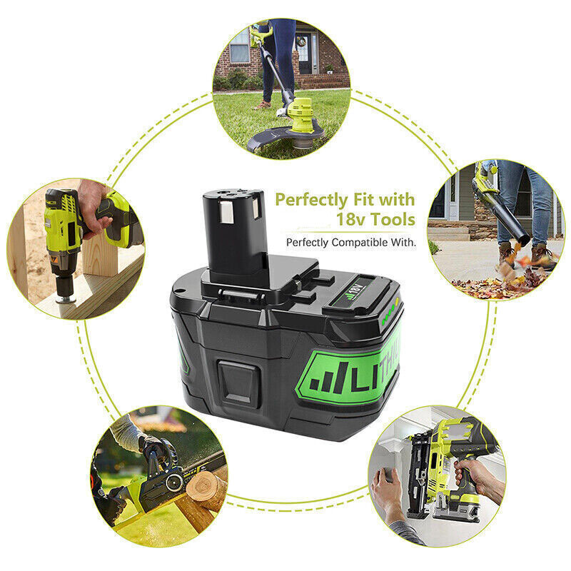 For RYOBI P108 18V One+ Plus High Capacity Battery 18 Volt Lithium-Ion New 6.0AH