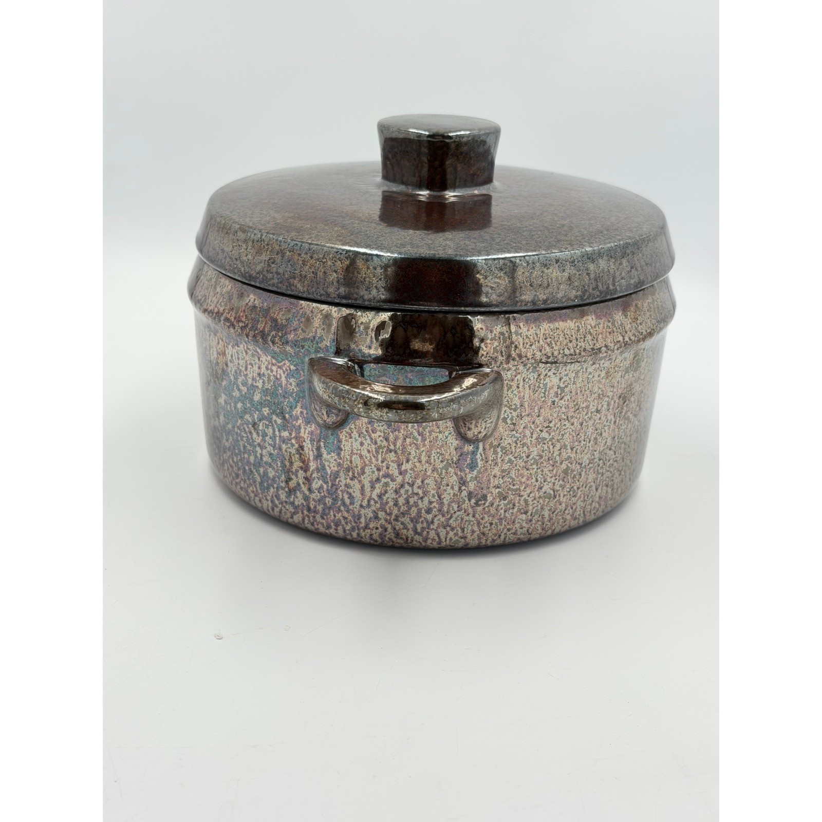 Rorstrand Peru Luster Glaze Lidded Casserole Sweden MCM