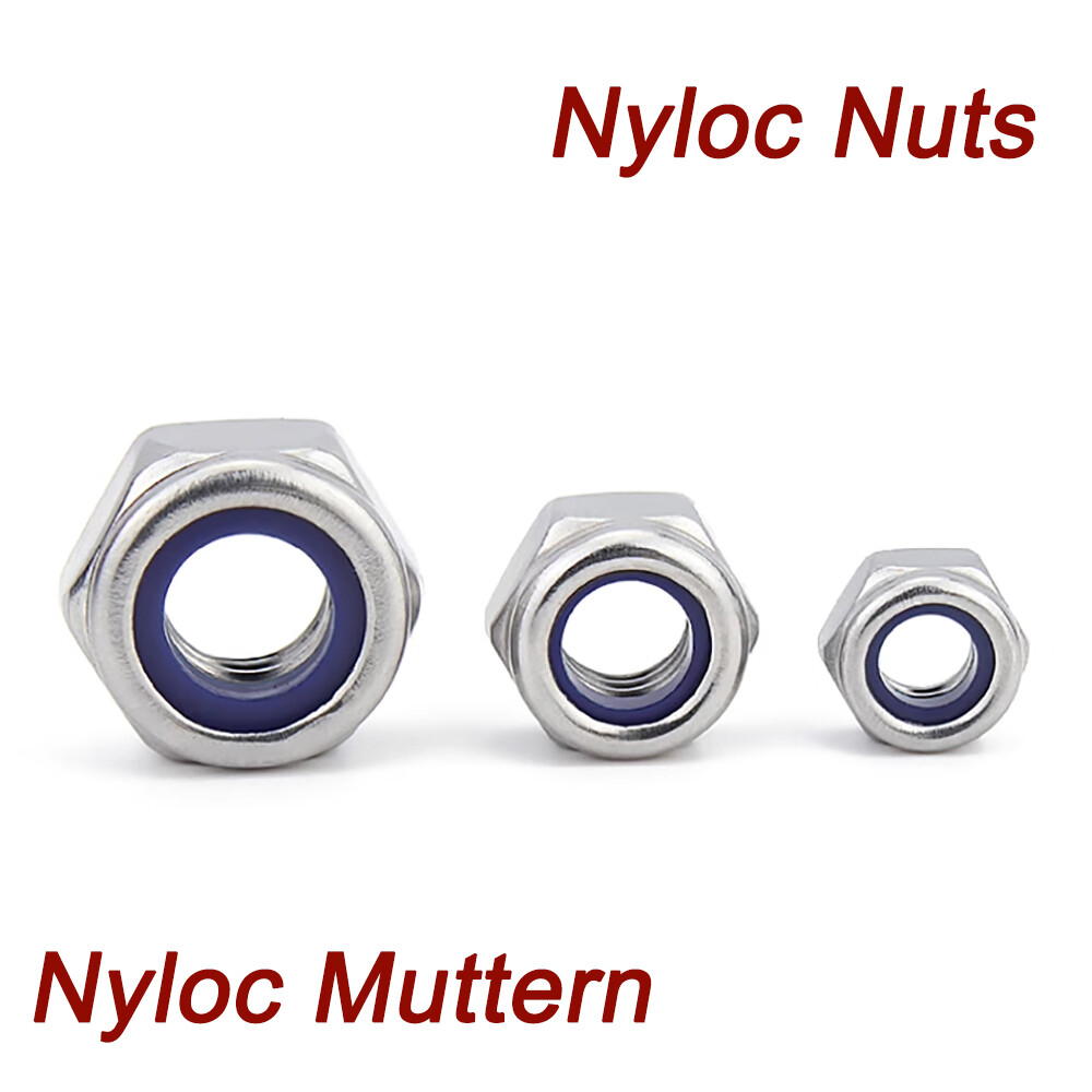 All Thread Threaded Rod Bar Choice Of Stud Connectors Nuts Nylocs Washers
