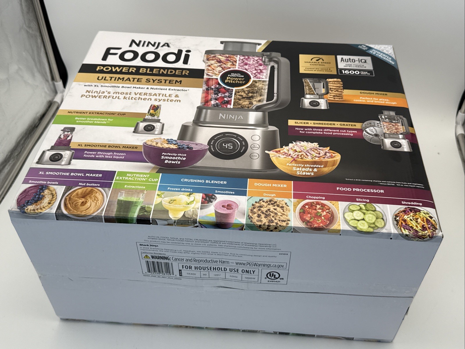 Ninja Foodi Power Blender Ultimate System with 72 oz SS401 (New Factory sealed)