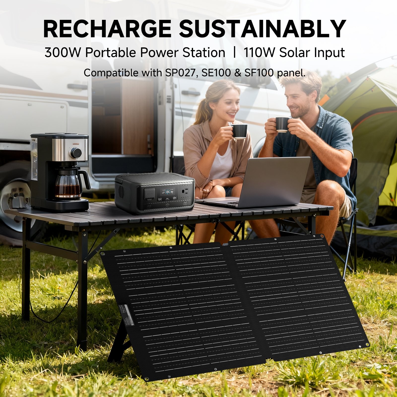 ALLPOWERS 288Wh 300W Portable Power Station Generator Supply Wireless Charge