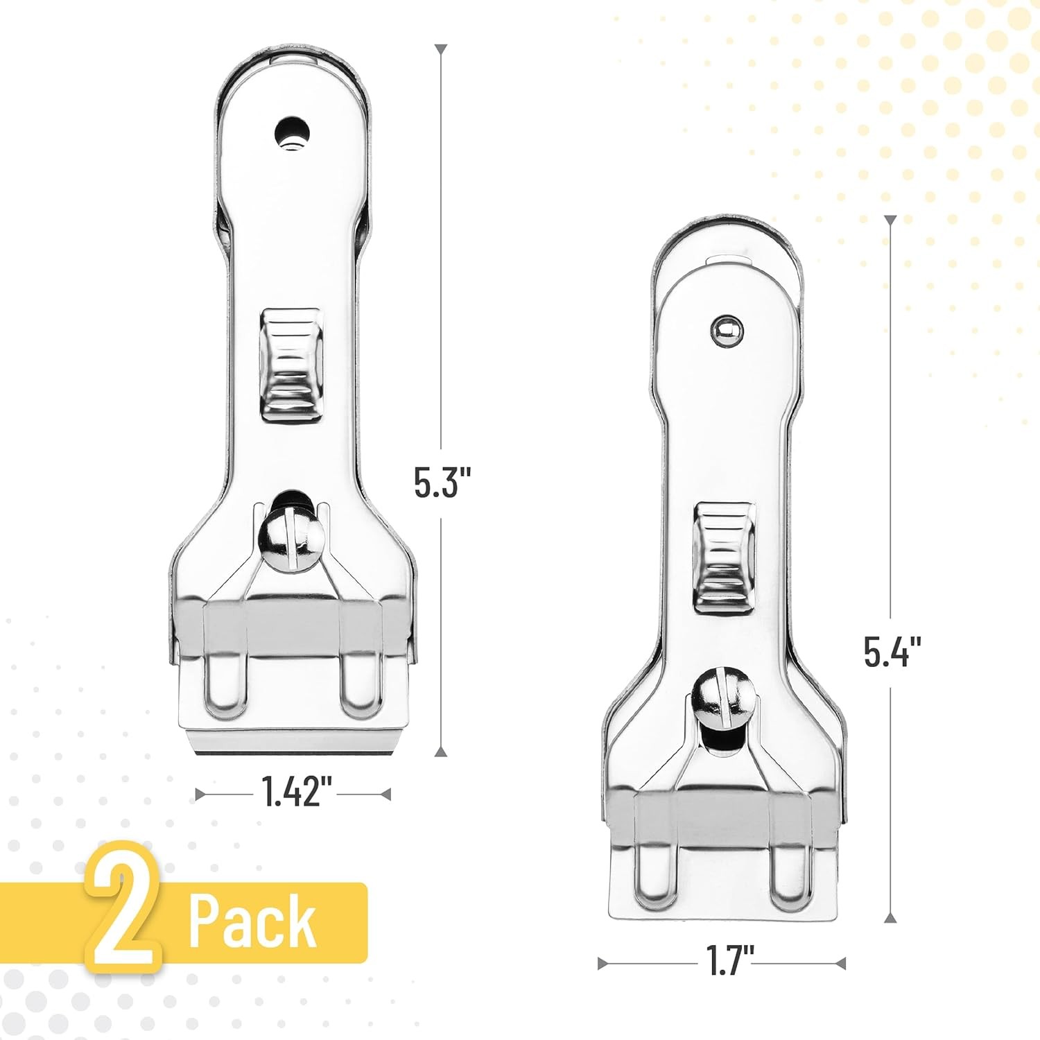 Bates- Metal Razor Blade Scraper Tool, 2 Pack, Carbon Steel Blades, Stainless St