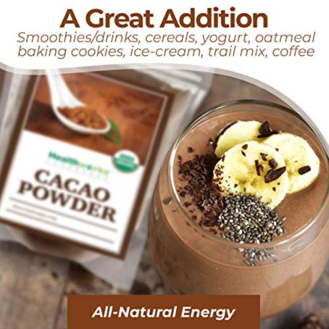 Healthworks Superfoods Organic Cacao Powder – 16 Oz / 1 Lb – Cocoa Chocolate Sub