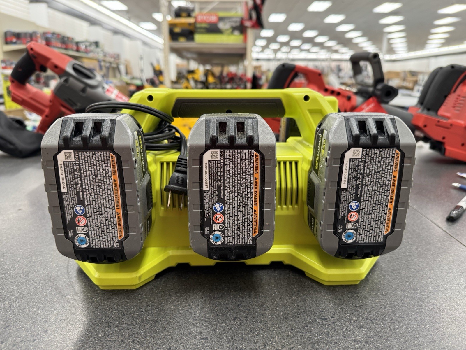 Ryobi 18v Lithium High Performance 4Ah Battery & Fast Charger One+