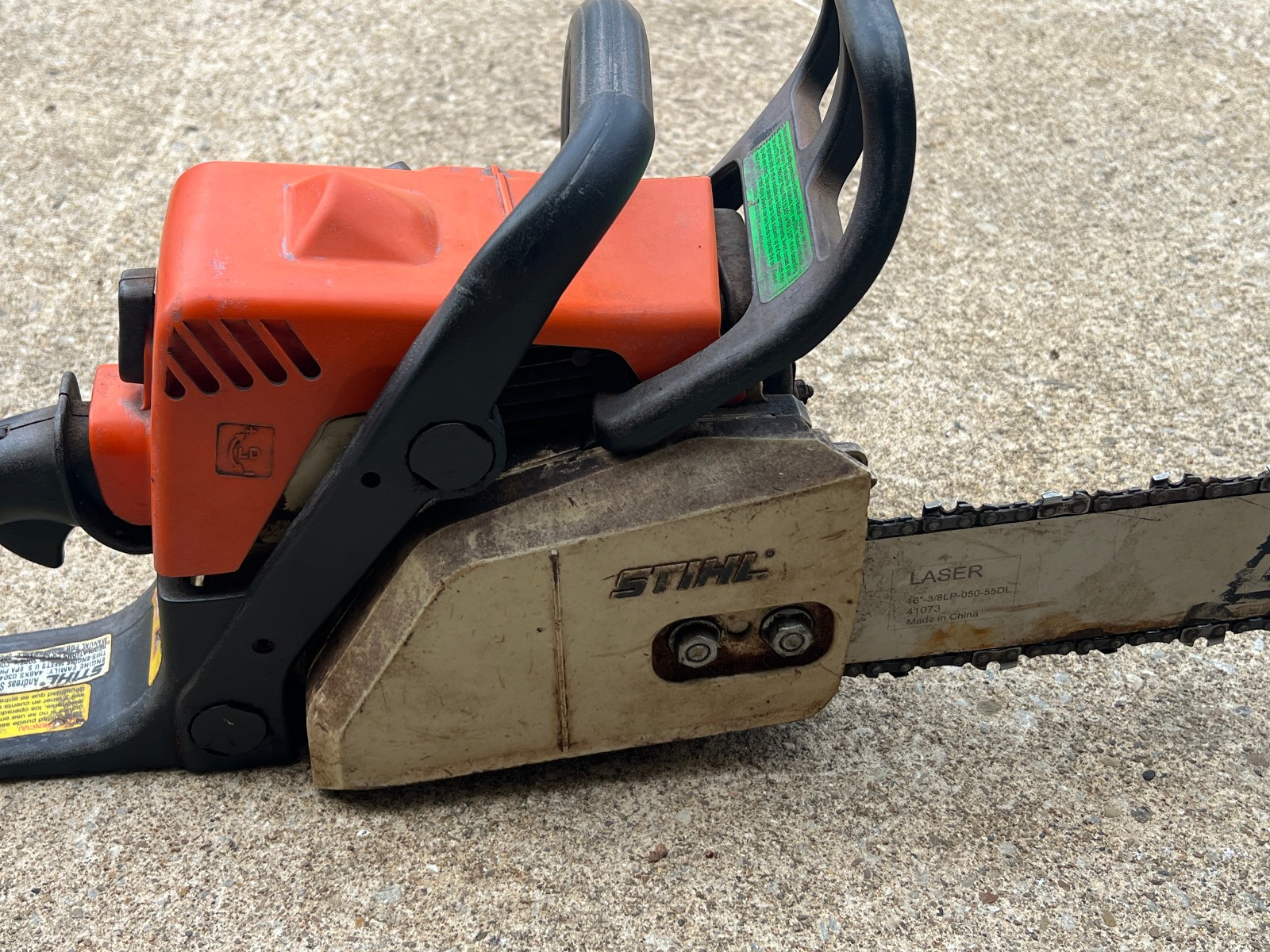 Stihl ms 170 chainsaw – runs