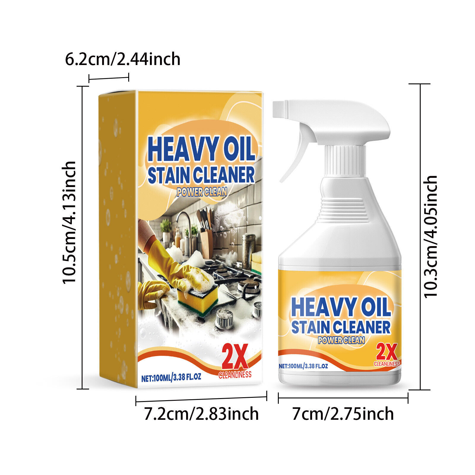 Kitchen Heavy Oil Cleaner, 2025 New All Purpose Kitchen Heavy Oil Cleaning NEW