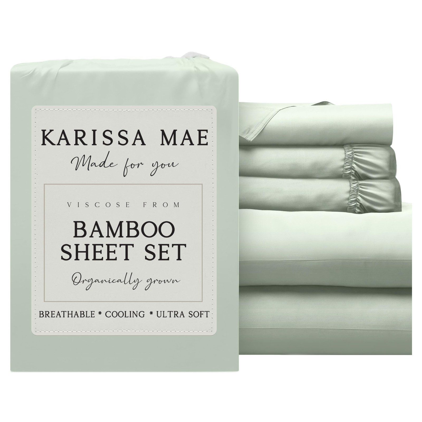 Luxury Bamboo Viscose Split King Sheet Set | Cooling, Soft, 18″ Deep Pockets, Or