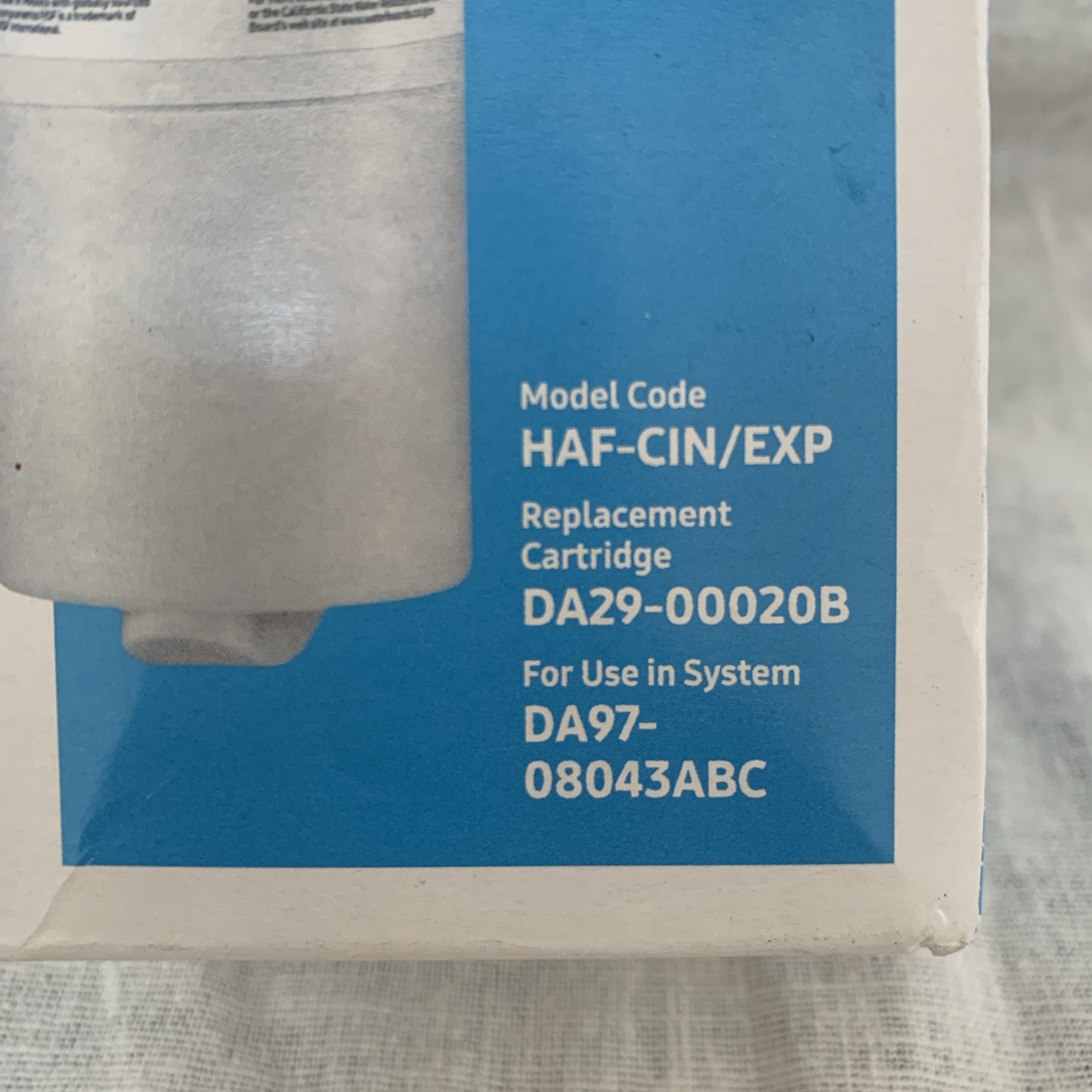 SAMSUNG Genuine Filter for Refrigerator Water and Ice, HAF-CIN/EXP, 1 Pack