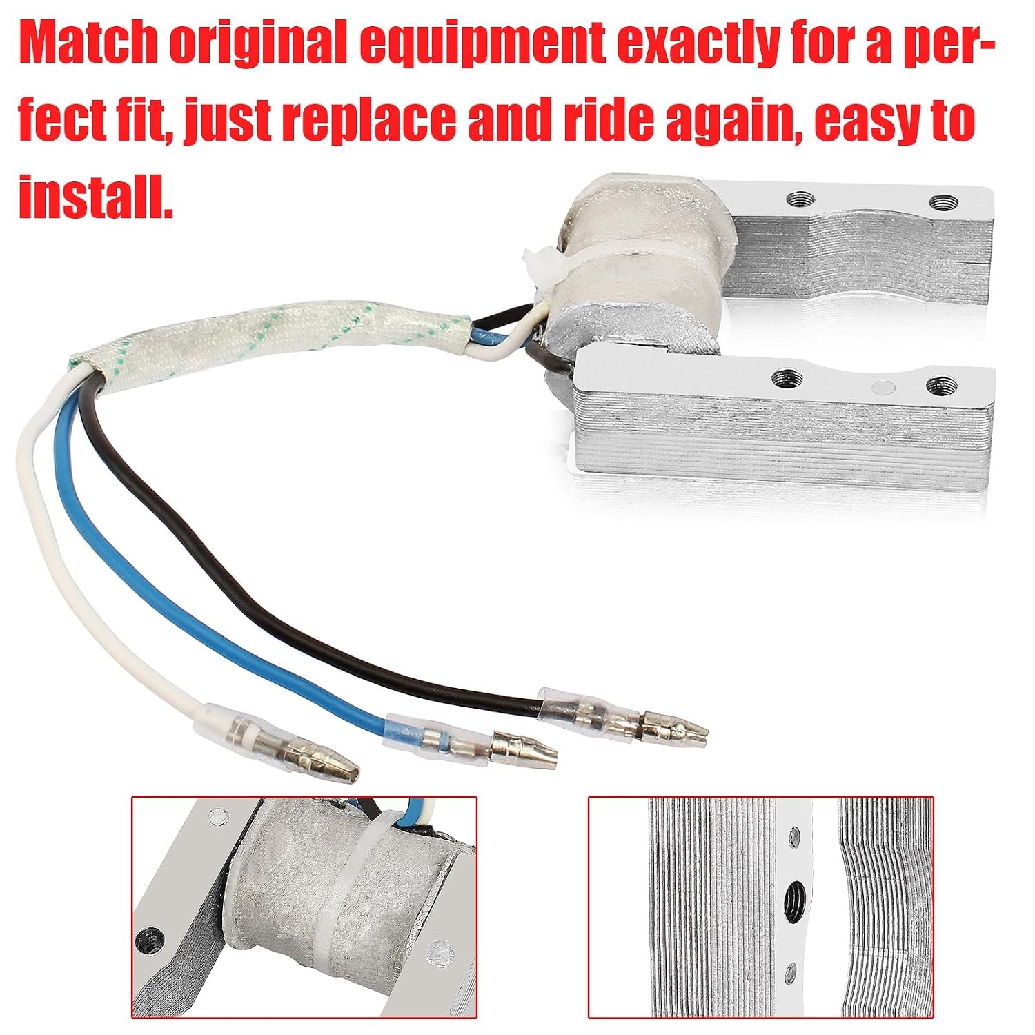 49cc 50cc 60cc 66cc 80cc 2-Stroke Engine Magneto Coil Motorized Bike Parts