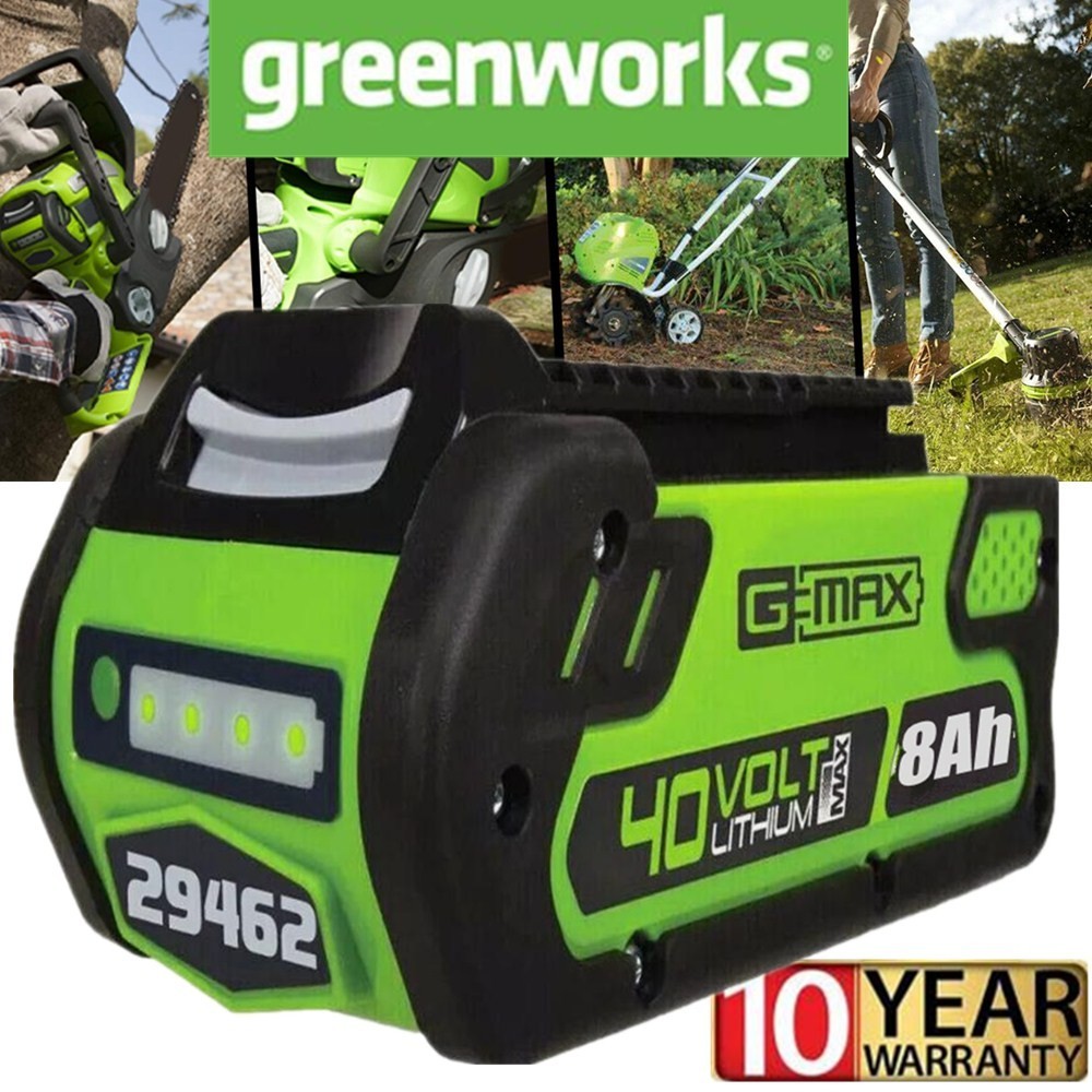 40V 8.0Ah For Greenworks G-MAX 40 Volt Lithium Battery 29472 29462 29252 20202