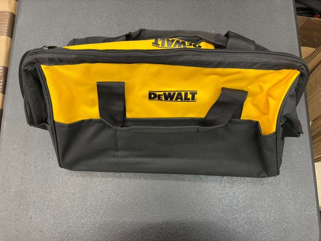 New Dewalt DCK019 Tool Bag Heavy Duty Ballistic Nylon 19” x 12″ x11″ w 6 pockets