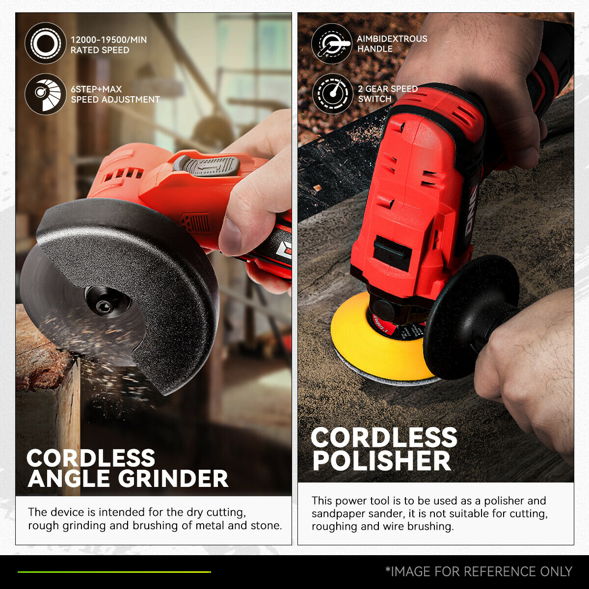 DNA Motoring 12V Cordless Hand Tools (Blue or Red), Battery and Charger