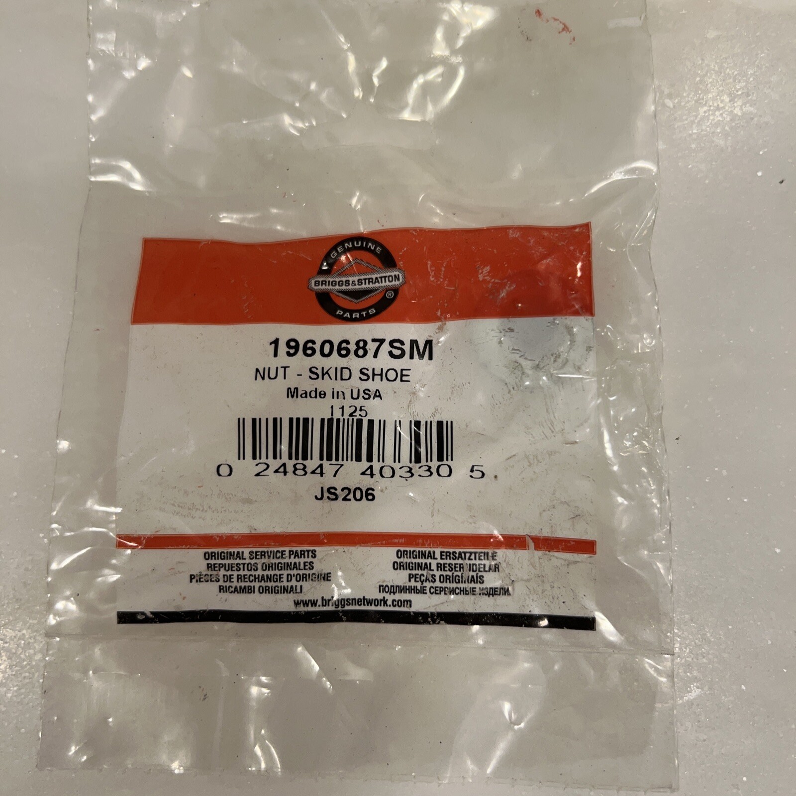 Nyloc OEM GENUINE 3/8, #16 Hex Nut Locking Briggs & Stratton 5025394SM 5025394