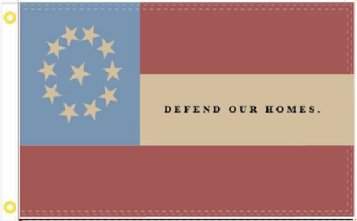3X5 STARS AND BARS CSA DEFEND OUR HOMES CIVIL WAR VINTAGE FLAG BANNER GROMMETS