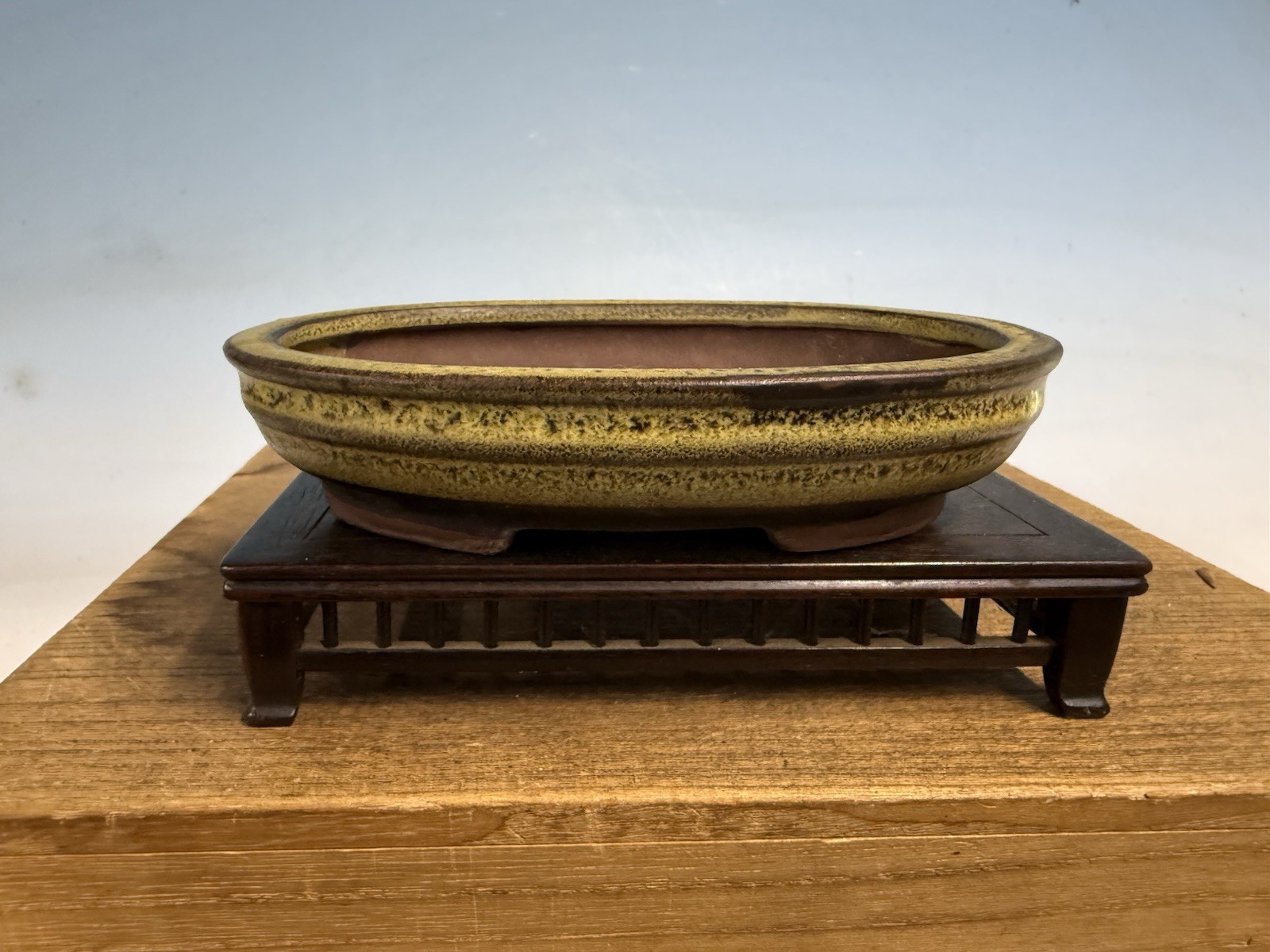 Japanese Unknown Maker Shohin Sized Bonsai Tree Pot 5 7/8”