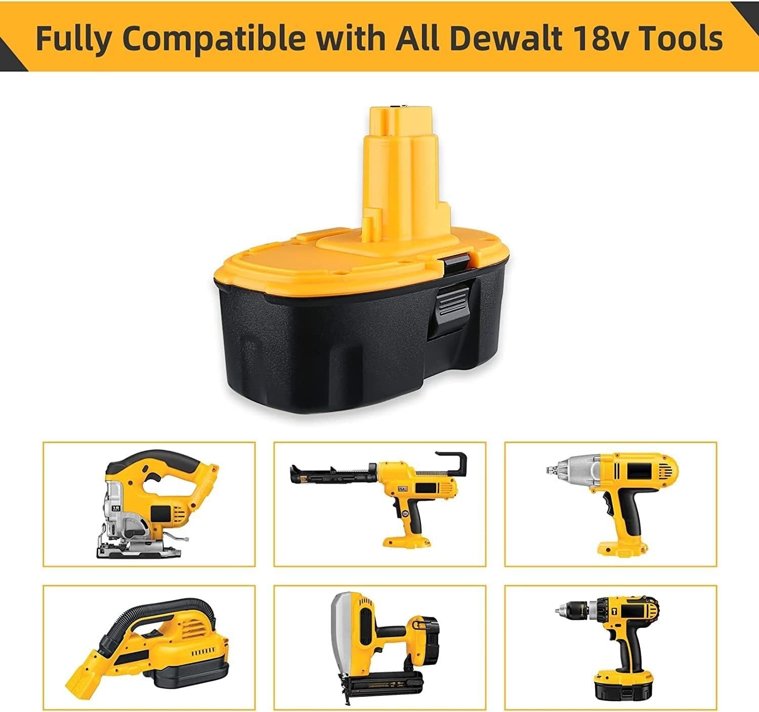 2PACK 18V For Dewalt 18 VOLT XRP Ni-MH 7.0Ah Battery DC9099 DC9096 DC9098 NEW