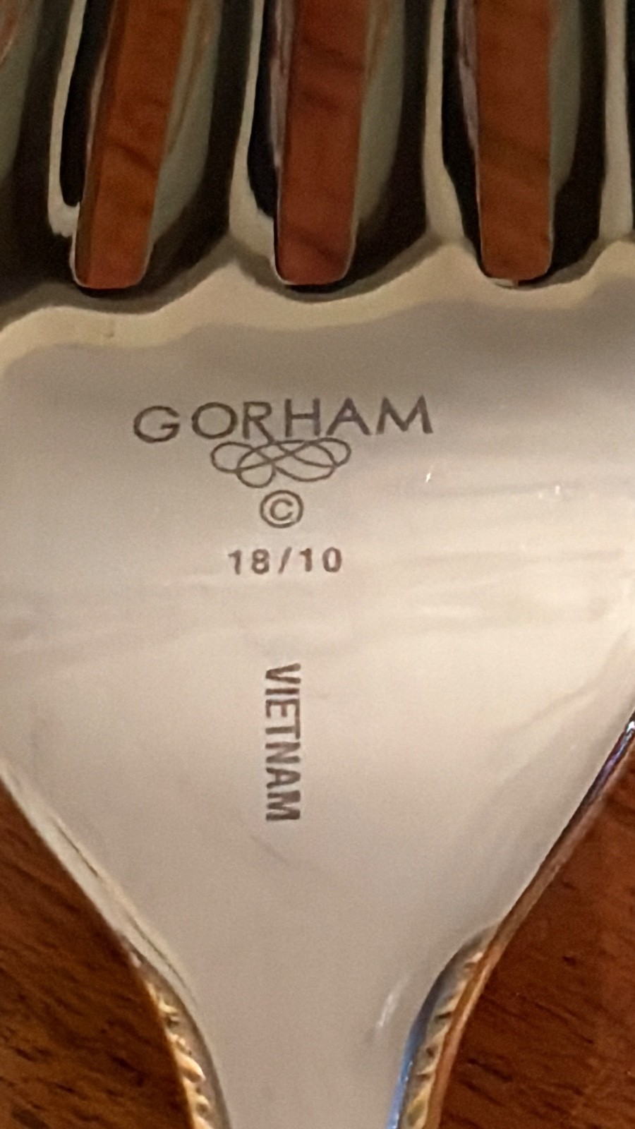 Gorham GOLDEN RIBBON EDGE Glossy 18/10 Vietnam Stainless Flatware – Choice