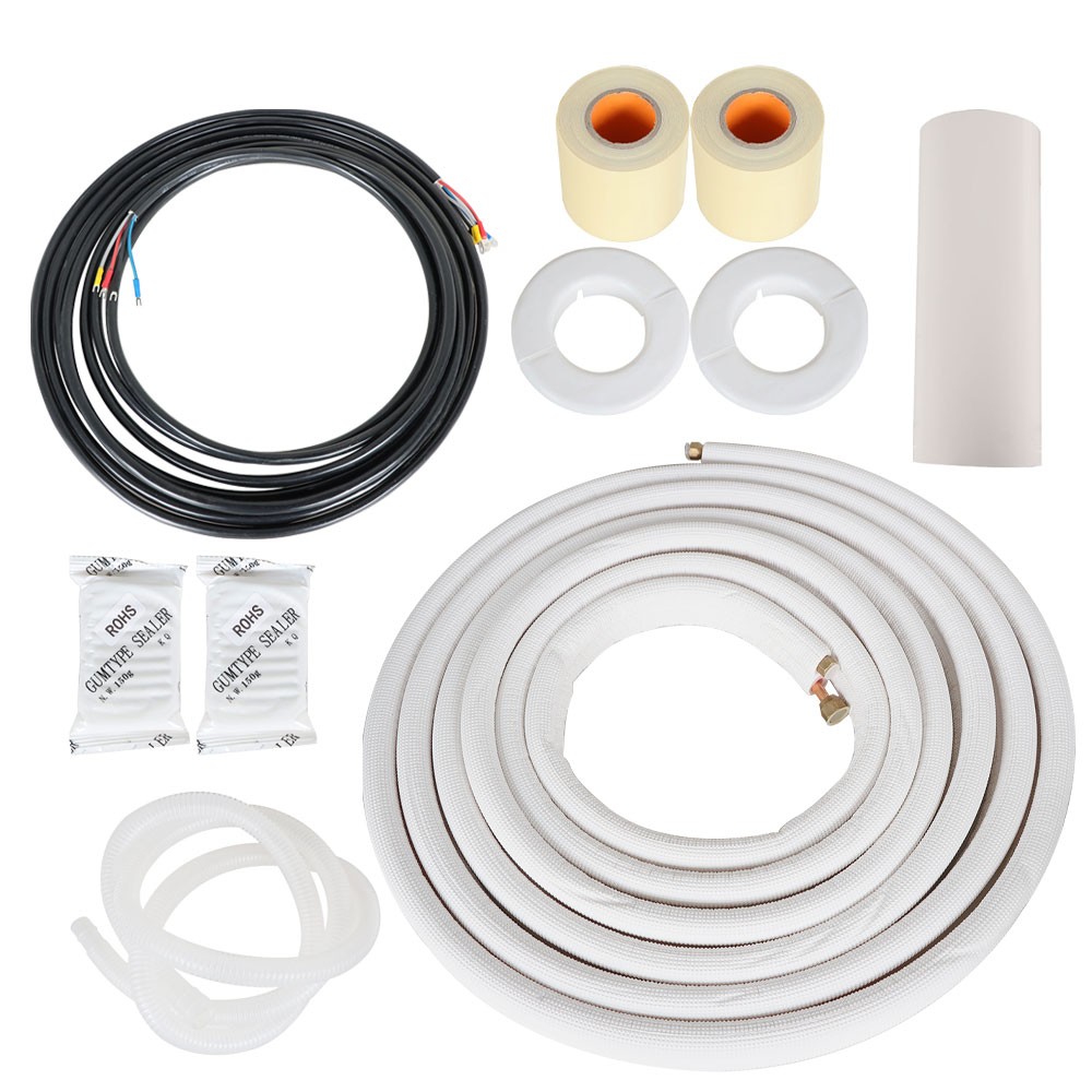 1/4Inch – 3/8Inch Dia. Three Length Options For Mini Split Heat Pump Systems Kit
