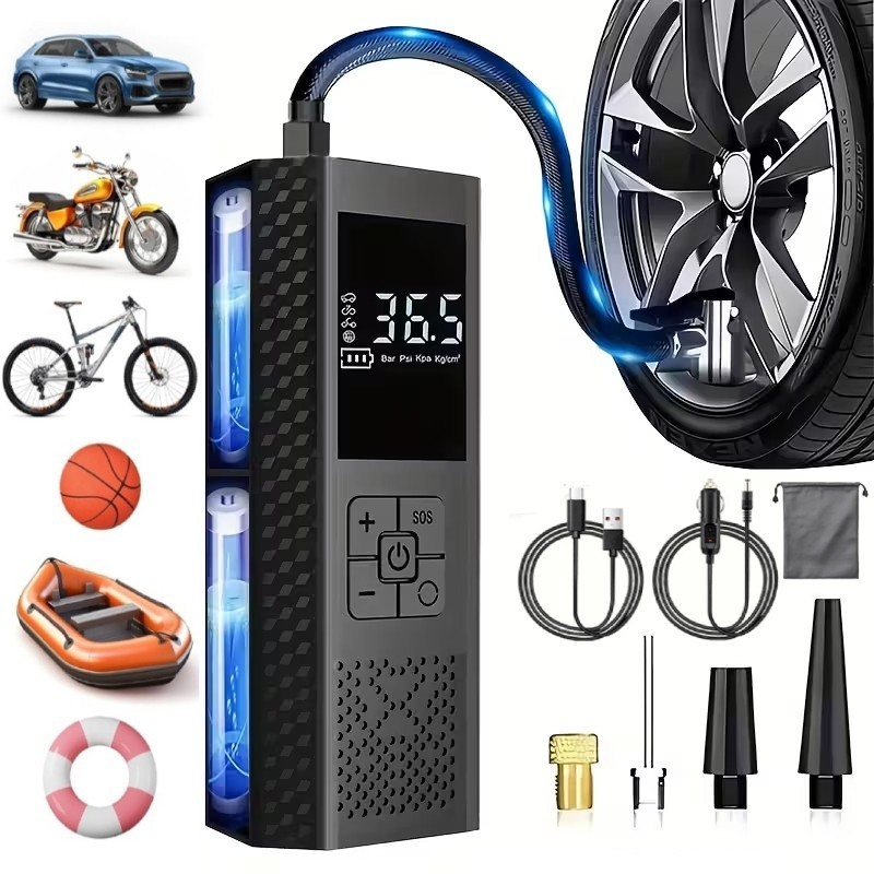 150PSI Digital Tire Inflator Car Air Pump Compressor Electric Portable Auto 12V