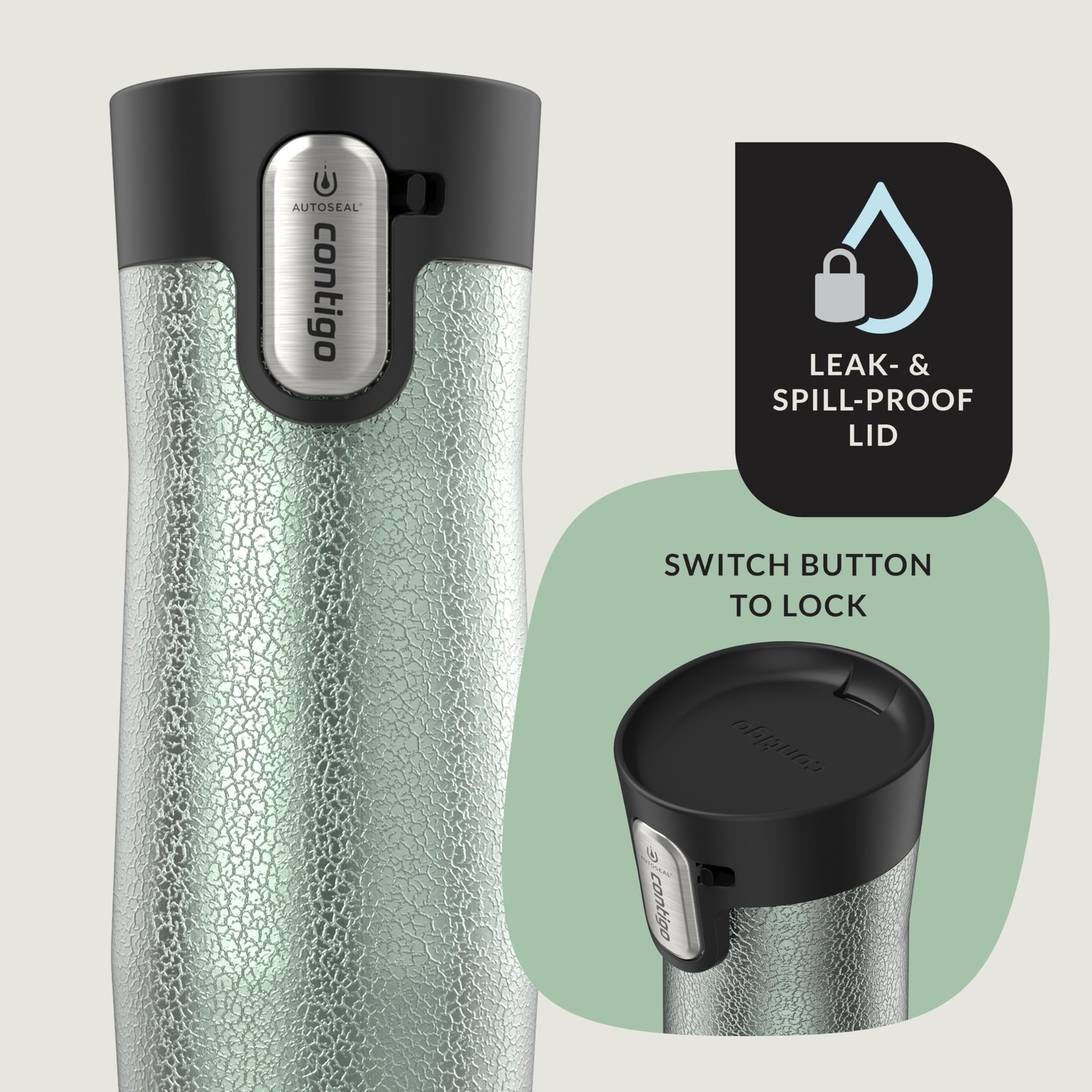 Contigo AUTOSEAL West Loop Vacuum-Insulated Stainless Steel Travel Mug with E…