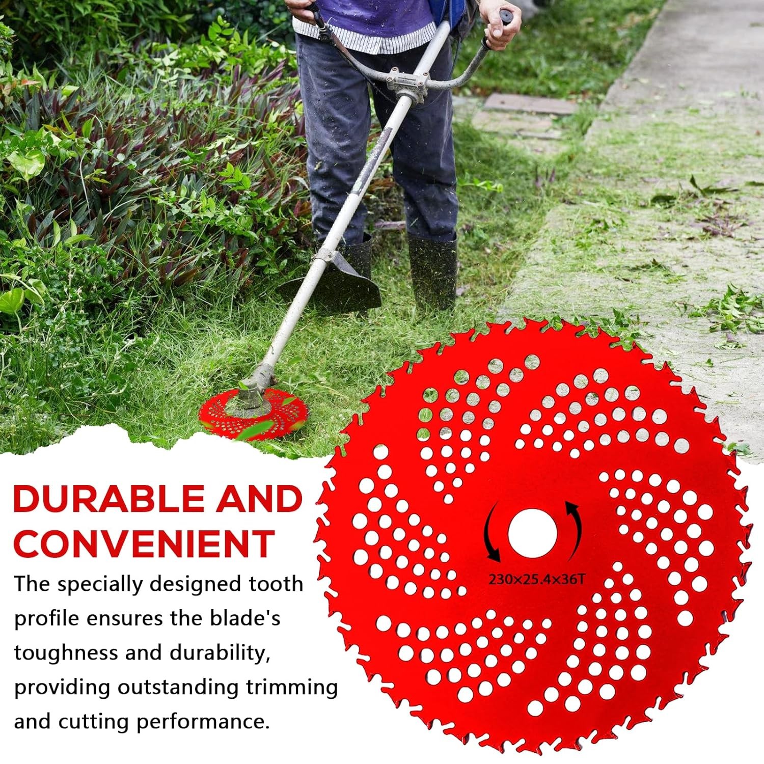 2 Pack 9″ Carbide Tip Circular Saw Brush Cutter Trimmer Weed Eater Blade