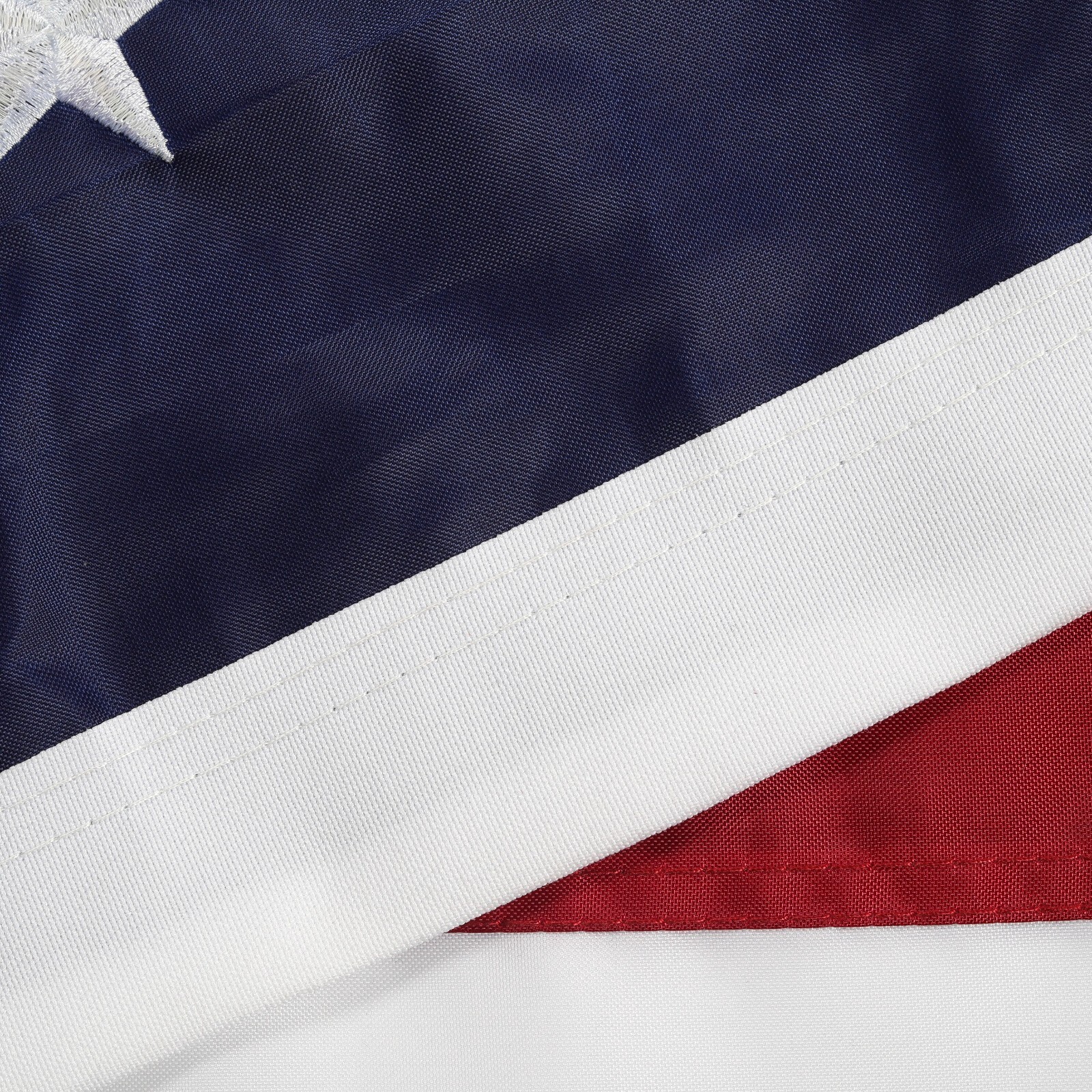 3×5 FT Outdoor Embroidered American Flag Made in USA Luxury Embroidered Star US