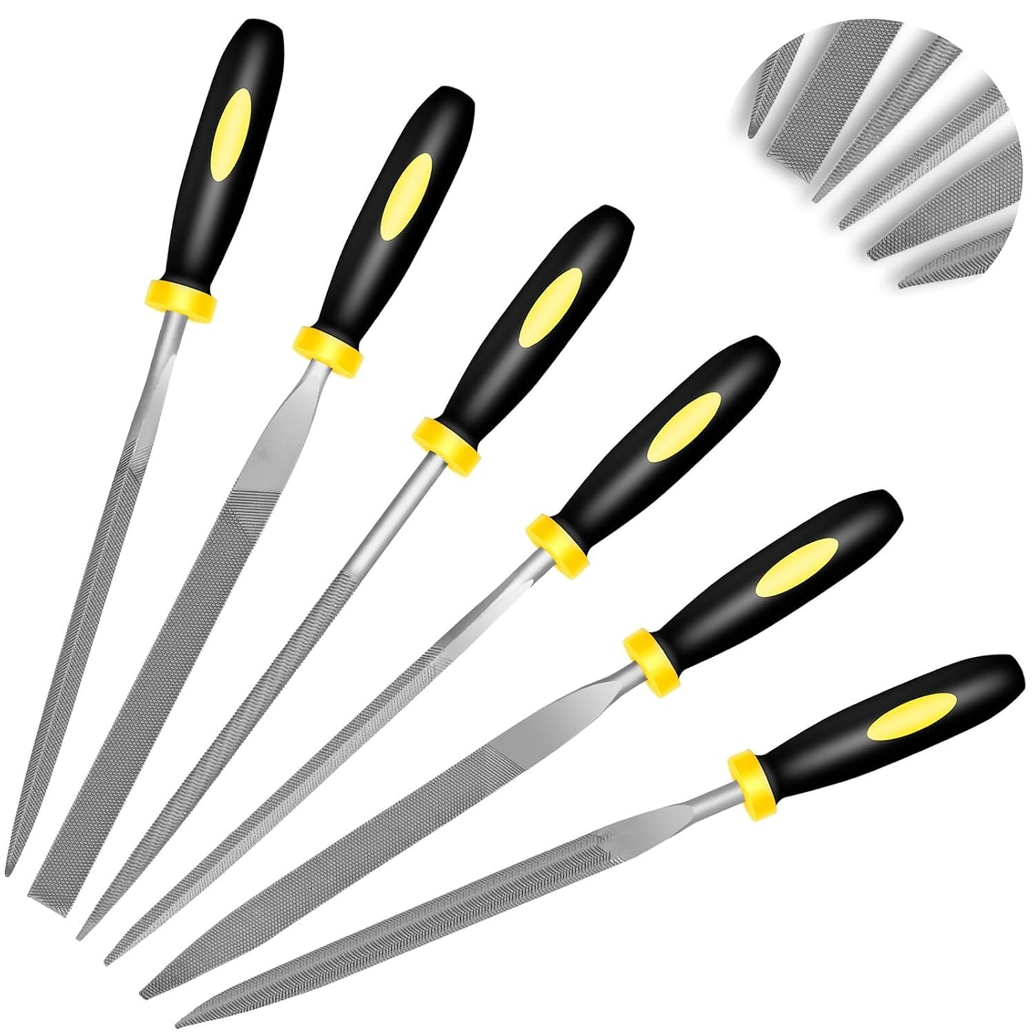 5/6 Metal Needle File Set Small Hardened Carbon Steel File Mini Hand Metal Tool