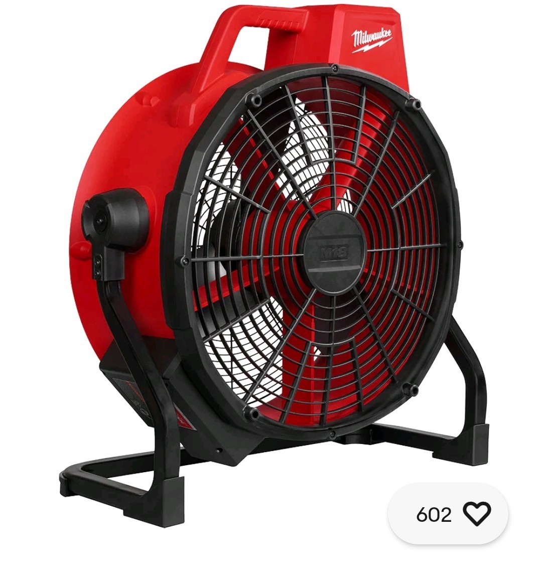 Milwaukee 0821-20 M18 18V 18″ Brushless Cordless Fan – Bare Tool