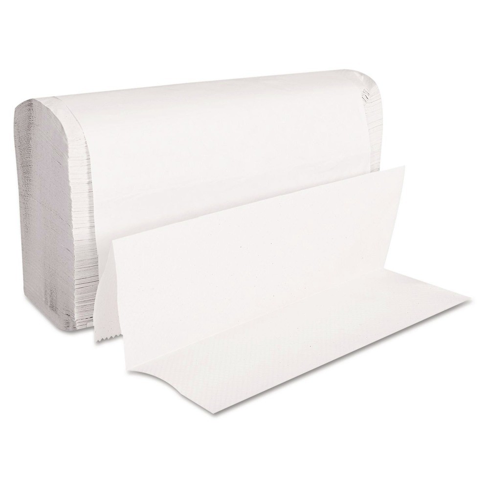 GEN 9 in. x 9-9/20 in. Multifold Folded Paper Towels – White (4000/Carton)