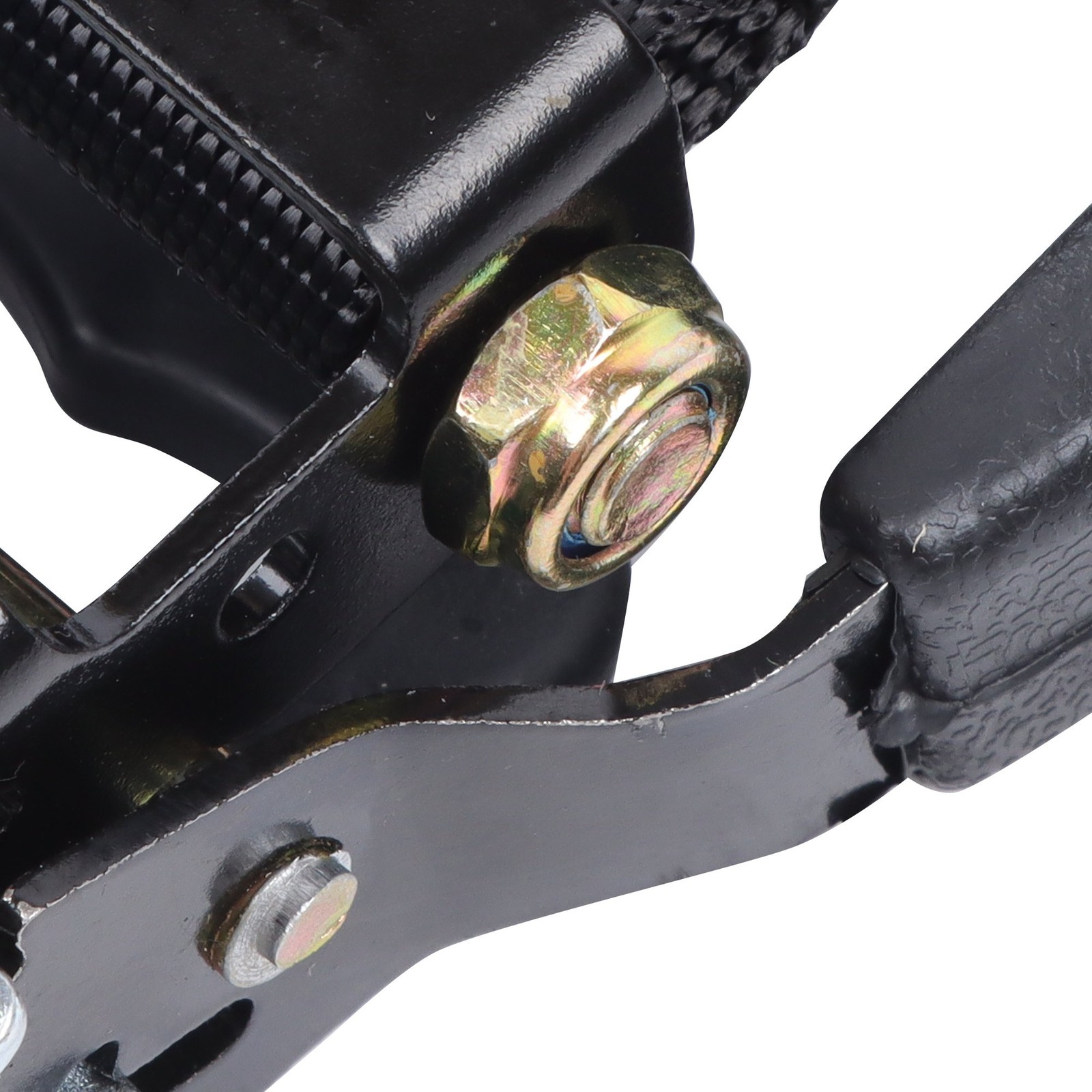 Steel Ratchet Strap 4 Pcs Black Fracture Strength 5208lbs 1.6in*8ft with S Hooks