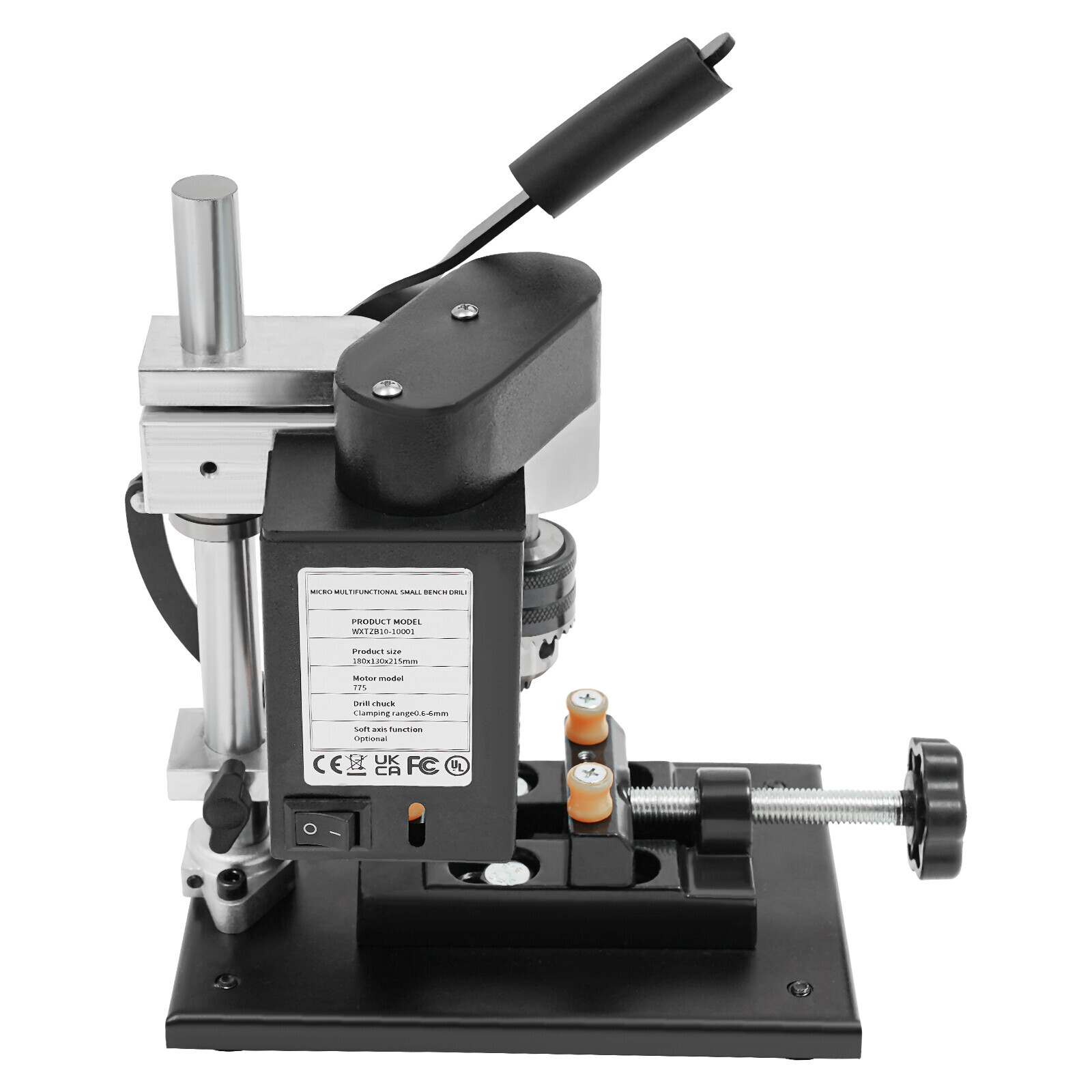 7-Speed Adjustable Mini Drill Press Benchtop 8000RPM for Wood Metal Craft DIY