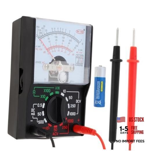 Analog Multimeter, AC/DC Volt 1000V Voltmeter Amp Volt Ohm Voltage Tester