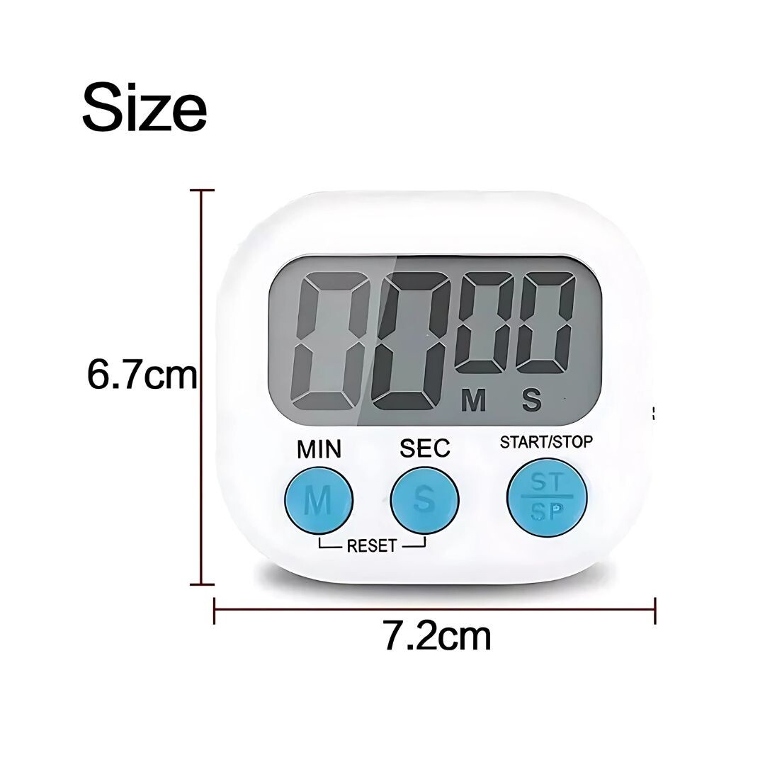 Large LCD Digital Kitchen Cooking Timer Count Down Up Clock Loud Alarm Magnetic