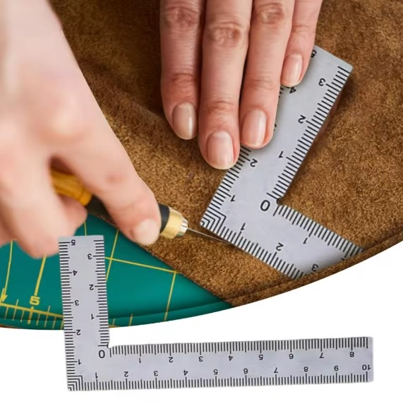 Right Angle Ruler Stainless Steel L Square Ruler Small Measuring Layout Tool