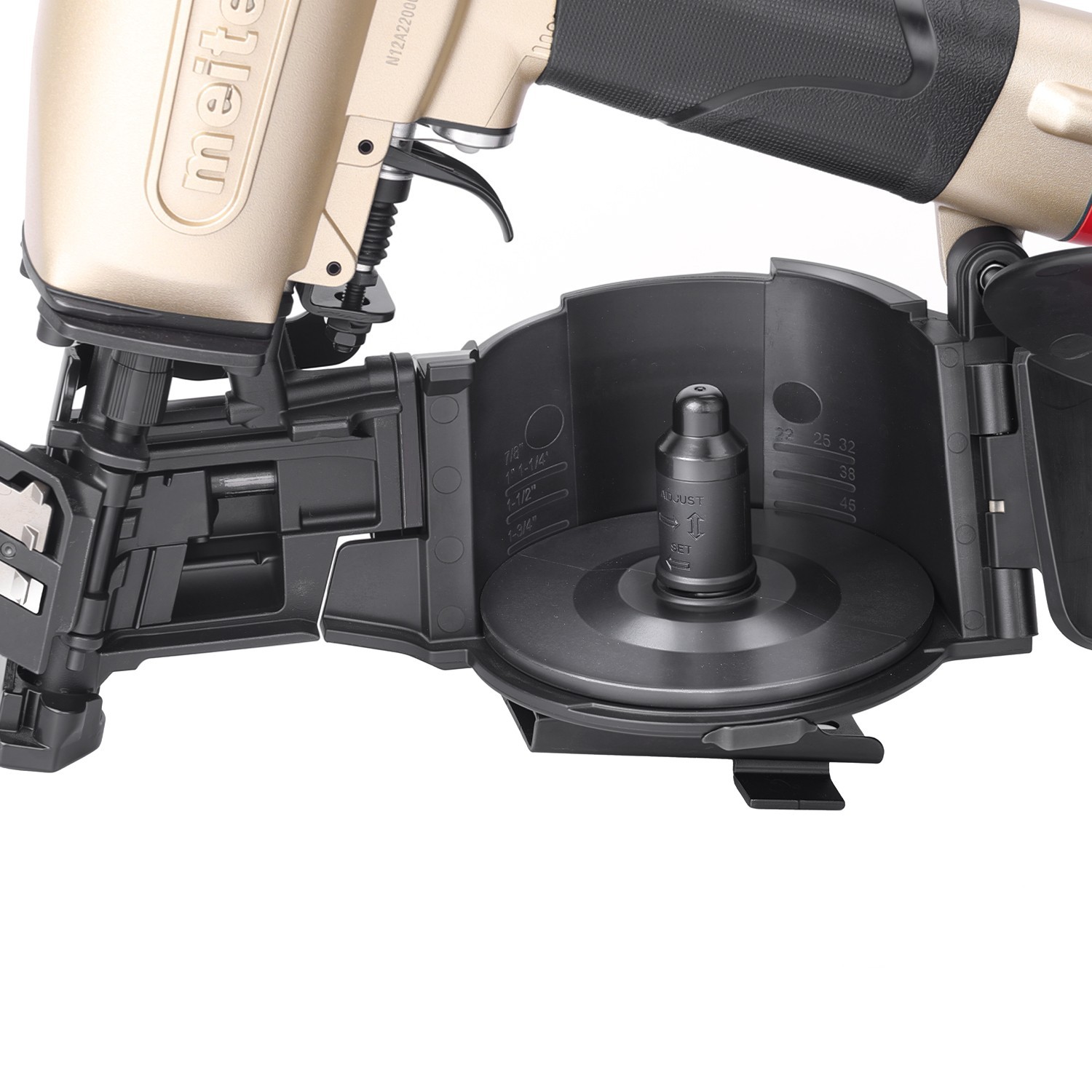 meite 15 Degree Roofing Nailer CN45R Pneumatic Coil Roofing Nail Gun Pistolas