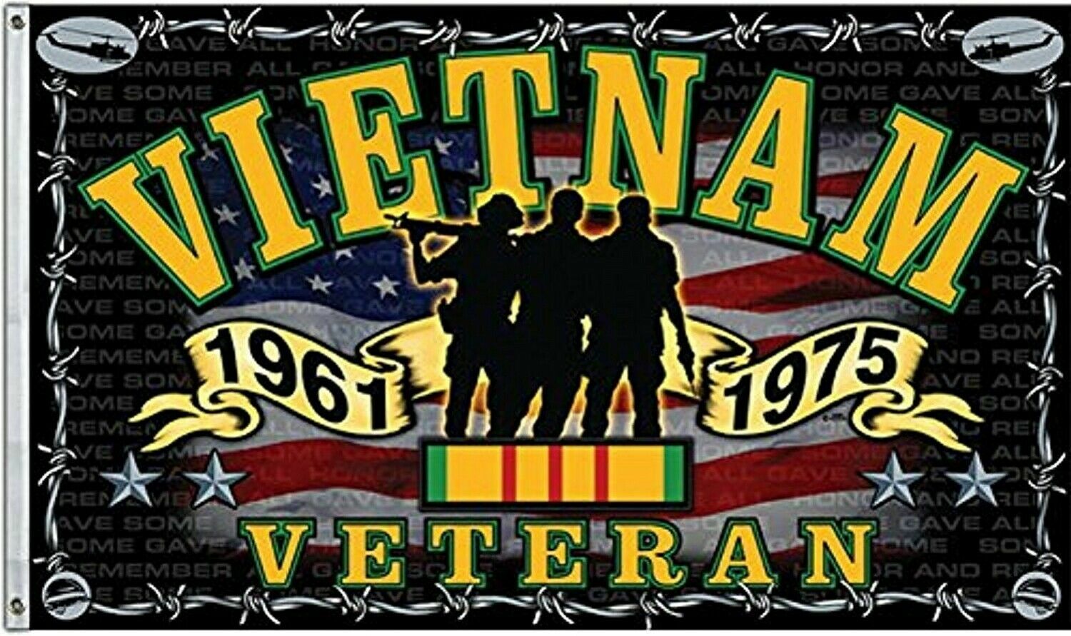 3x5FT Durable Flag Vietnam War Veteran Indoor Outdoor Freedom Fighter 100D